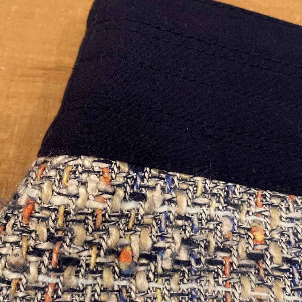 J. Crew Navy and Multicolor Tweed Mini Skirt - Picture 2 of 6